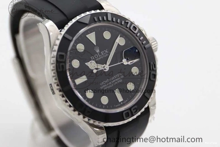 MiroTime 0328 Yacht-Master 42mm 226659 TWA 1:1 Best Edition 3D Black Ceramic Bezel on Oysterflex Strap VR Stretchable 2085